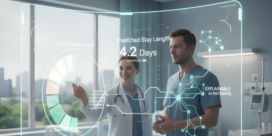 Predicting Hospital Stay Length with Explainable ML